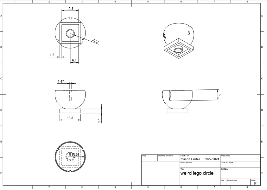 Partner's 2D Lego design