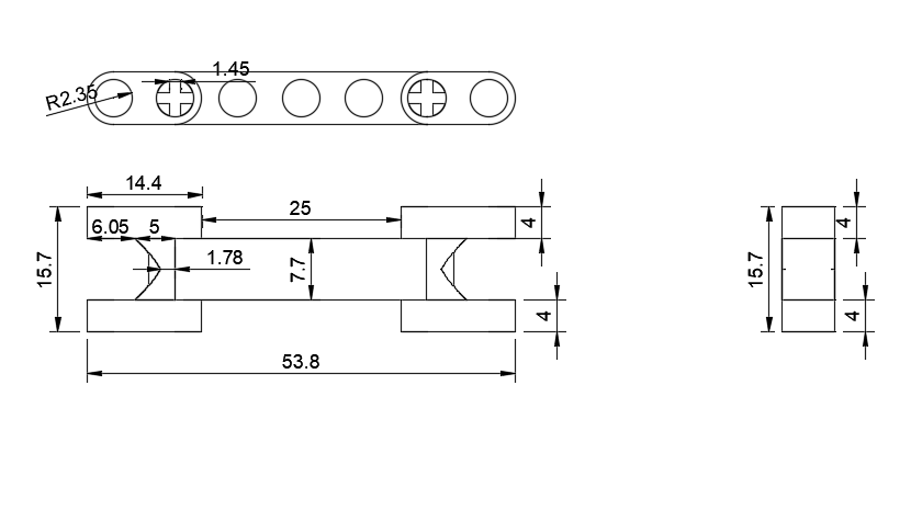 2D view of final design